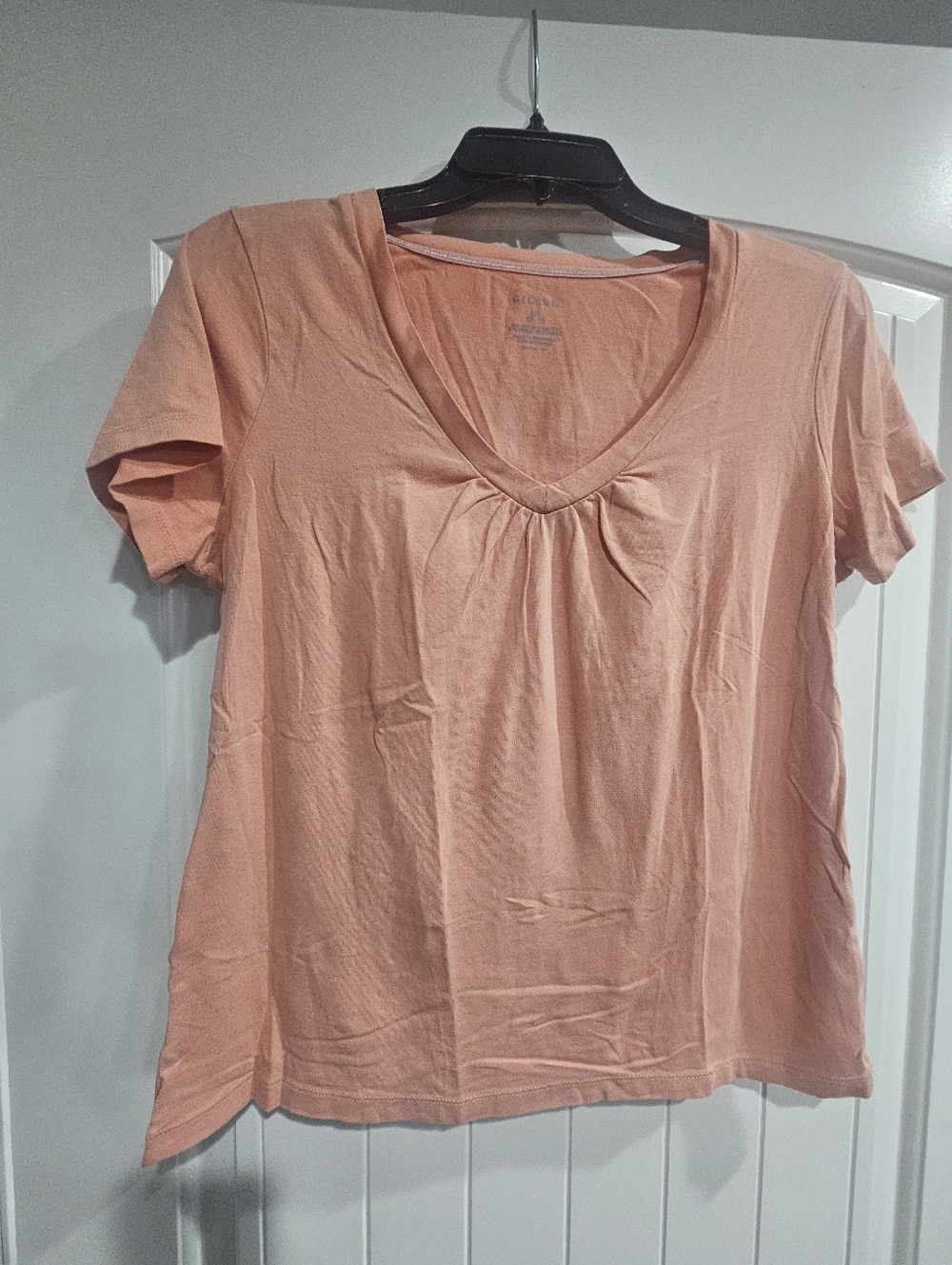 George Peach Short Sleeve Scoop Neck Tee Size L